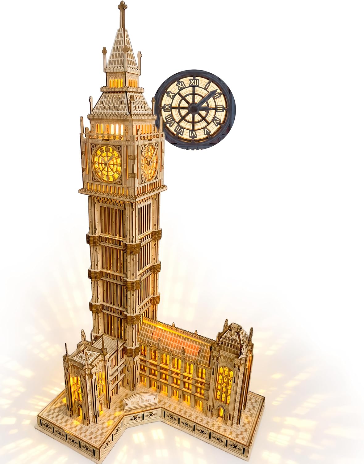 Big Ben London Clock Tower LED wooden puzzle